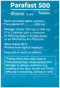 Parafast 500 Tablet 10 Parafast 500 Tablet 10